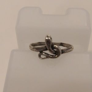Silver snake ring